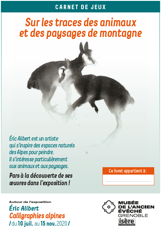 Première de couverture du livret de jeux pour enfant qui reprend l'affiche de l'exposition
